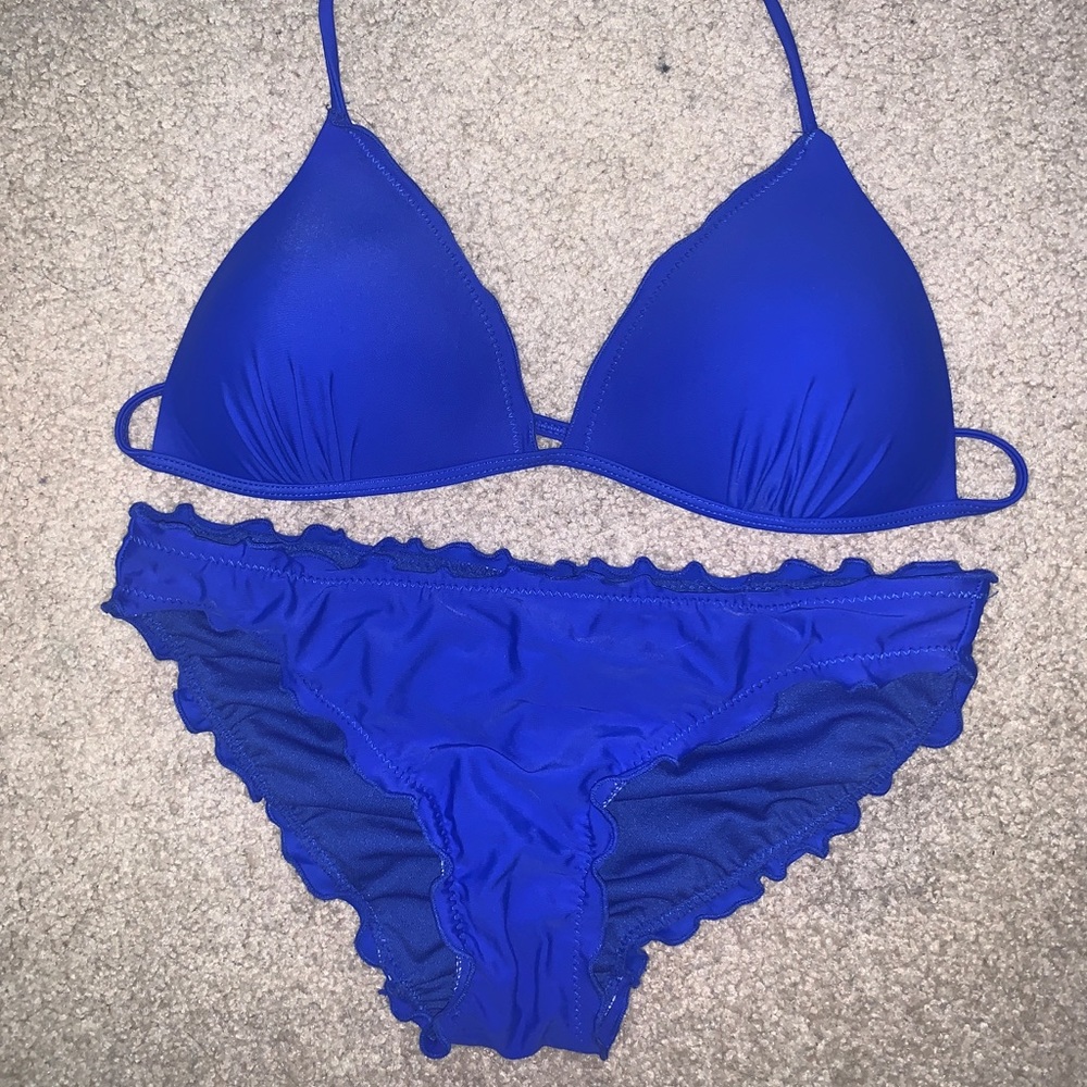 Blue bikini